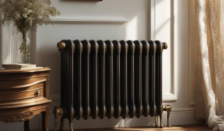 Support radiateur fonte