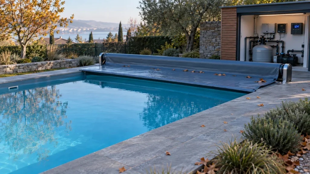 Hivernage actif d’une piscine au sel : réglages et surveillance