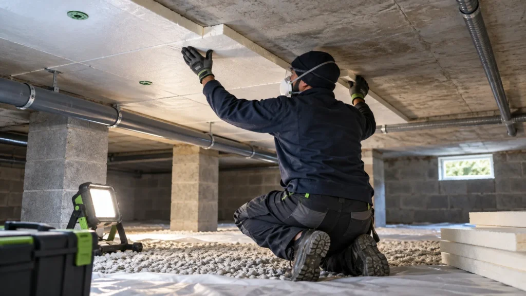 Isolation du vide sanitaire : plafond, murs ou sol ?