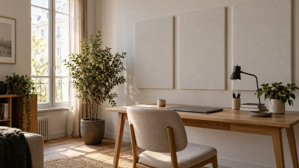 Panneau acoustique blanc : choisir un absorbant discret et utile