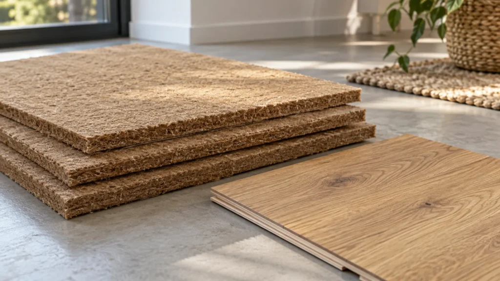 Sous-couche en fibre de bois : compatibilité, épaisseur et pose